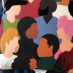 Target multi-colored diversity people throw pillow 16x16